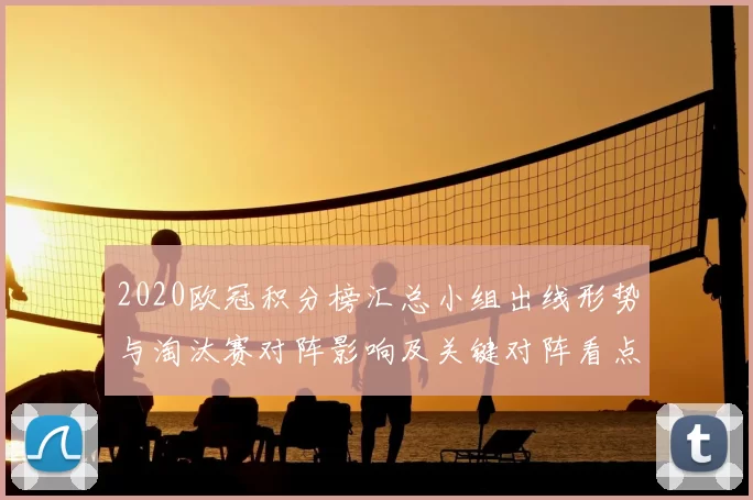 2020欧冠积分榜汇总小组出线形势与淘汰赛对阵影响及关键对阵看点